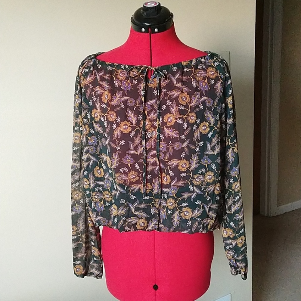 Sheer Pesant Blouse
